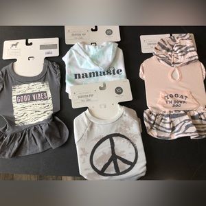 New XS Dog Shirt/Dress. Set of 4